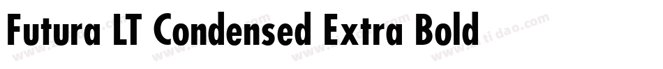 Futura LT Condensed Extra Bold字体转换